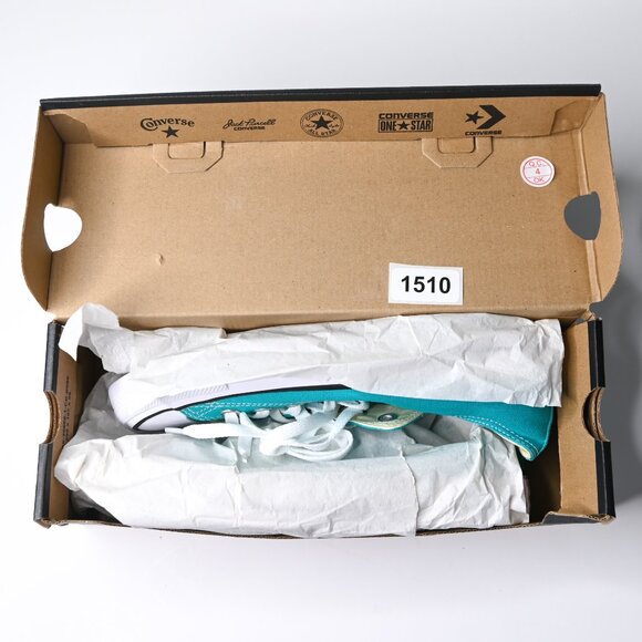 CONVERSE Chuck Taylor Teal All Star Unisex Low Top Sneakers - Men 5.5  Women 7.5 - Picture 14 of 15
